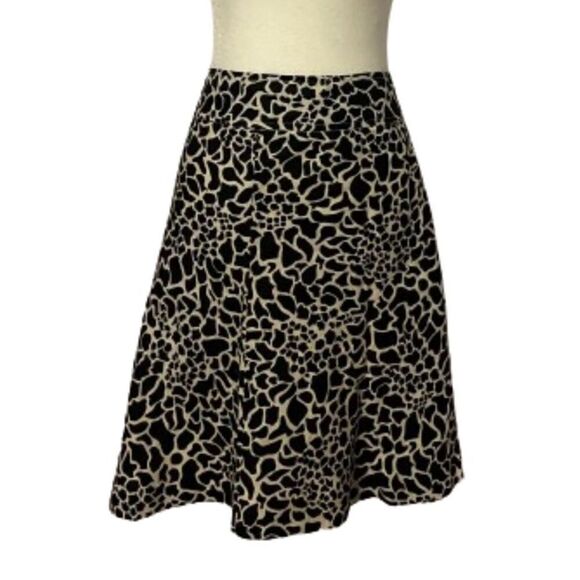 Merona Midi Giraffe Print Skirt Size 4 - Picture 2 of 6